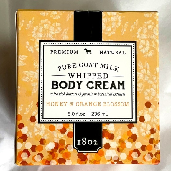 BEEKMAN 1802 - PURE GOAT MILK WHIPPED BODY CREAM - Honey & Orange Blossom - Picture 1 of 2